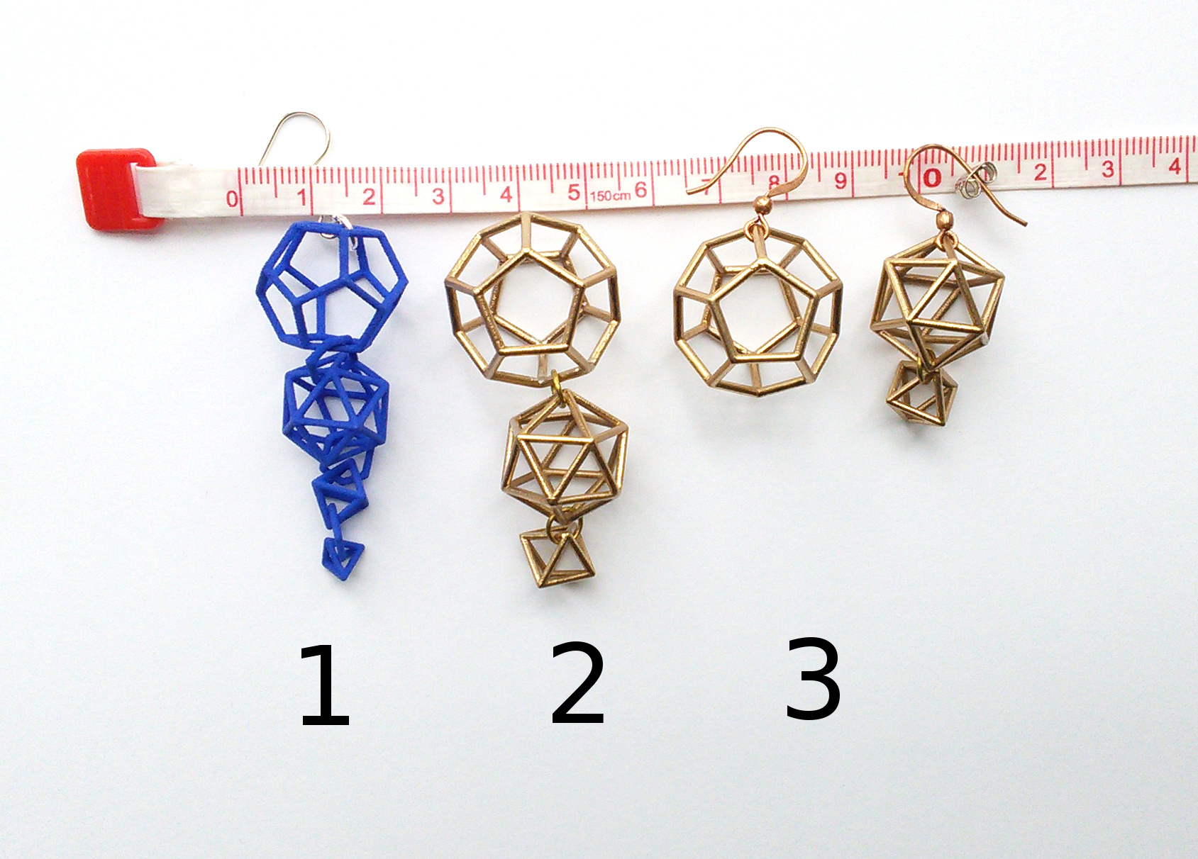 dodecahedron earrings